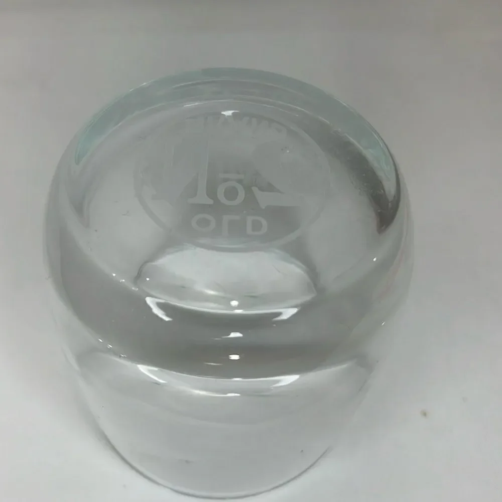 Jack Daniel’s 8 Oz Rocks Cocktail Clear Glass White Etching Stamped White Letter